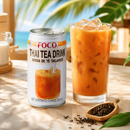 FOCO Thai Tea Drink – Thailändischer Eistee mit Milch 350 ml