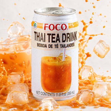 FOCO Thai Tea Drink – Thailändischer Eistee mit Milch 350 ml