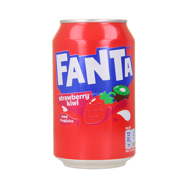 Fanta Strawberry Kiwi – Erfrischungsgetränk Erdbeere und Kiwi (330 ml)