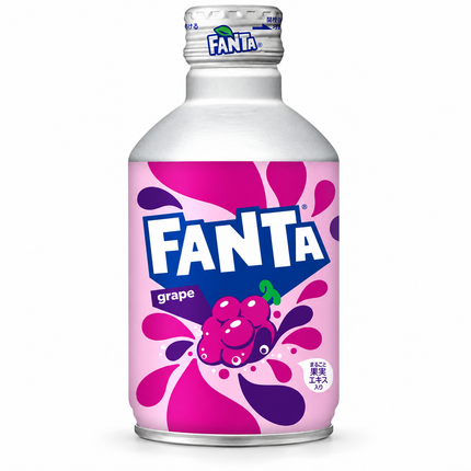 Japanese Fanta Grape Aluminum Bottle 300 ml