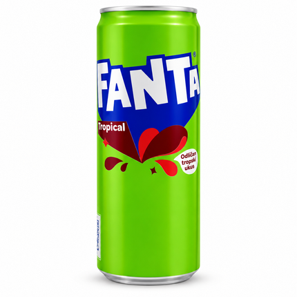 Fanta Tropical – Tropical Flavored Carbonated Soft Drink in a Can