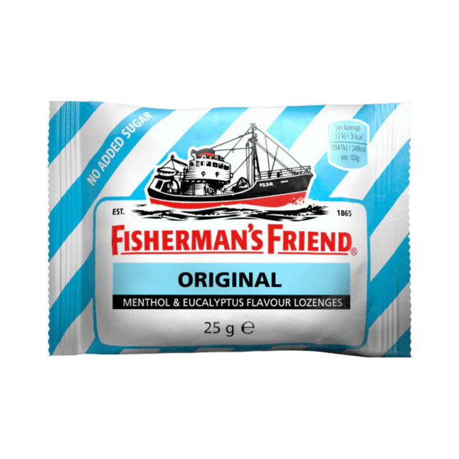 Fisherman's Friend Original Senza Zucchero 25 g – Pastiglie Mentolo ed Eucalipto