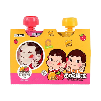 Fu Er Jia Sucked Jelly Mix Erdbeere & Mango 150g – Trinkgelees mit Frucht