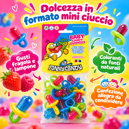 Funny Candy Baby Dummies – Pacifier-Shaped Candies