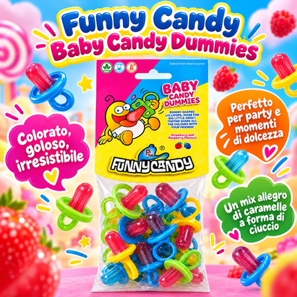 Funny Candy Baby Dummies – Pacifier-Shaped Candies