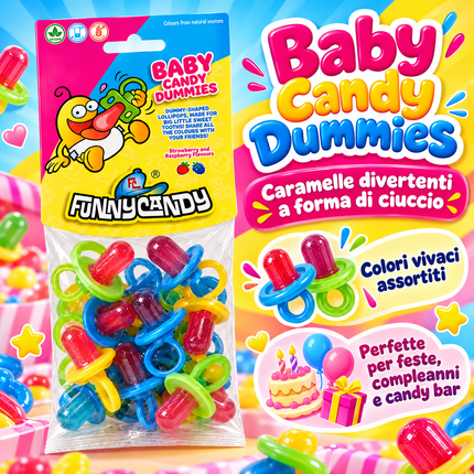 Funny Candy Baby Dummies – Pacifier-Shaped Candies