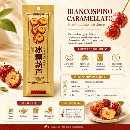 Gong She Lian Meng Bingtanghulu Liofilizzato al Biancospino – 25 g