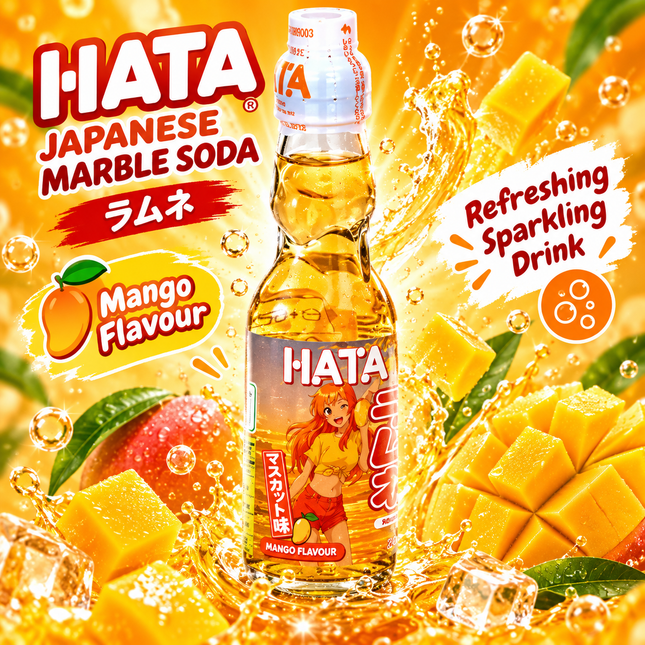 HATA Kosen Ramune Gusto Mango 200 ml