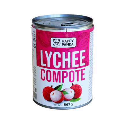Happy Panda Lychee Compote in Syrup 567 g