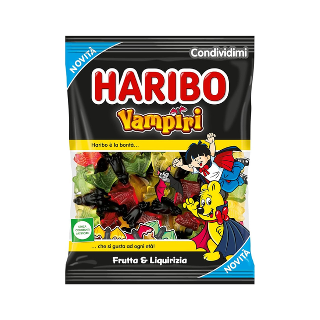 Haribo Vampiri Frutta & Liquirizia 80g