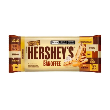 Hershey’s Banoffee White Chocolate Bar 77g – Cioccolato Bianco con Banana, Toffee e Biscotto