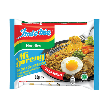 Indomie Mi Goreng Barbeque Chicken Flavour 82 g – Noodles Saltati al Gusto Pollo BBQ