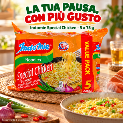 Indomie Special Chicken – Nudeln 5 × 75 g (375 g)