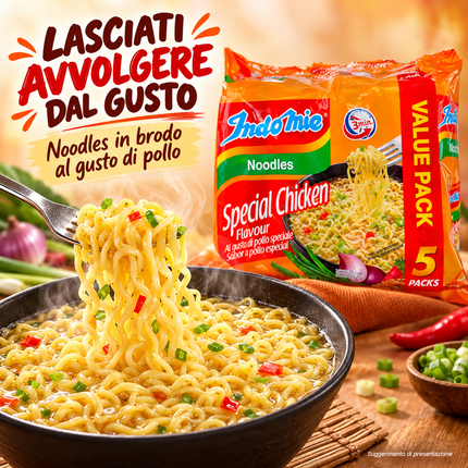 Indomie Special Chicken – Nudeln 5 × 75 g (375 g)