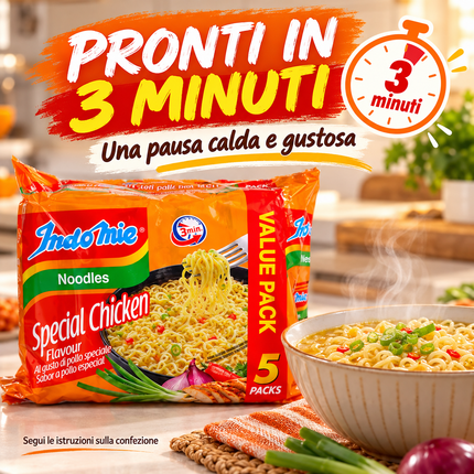 Indomie Special Chicken – Nudeln 5 × 75 g (375 g)