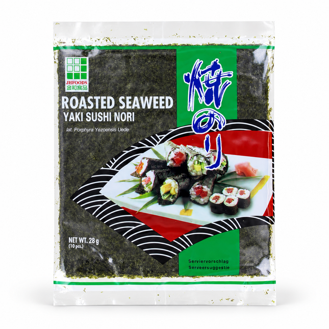JH Foods Yaki Sushi Nori Roasted Seaweed 10 Sheets 28g