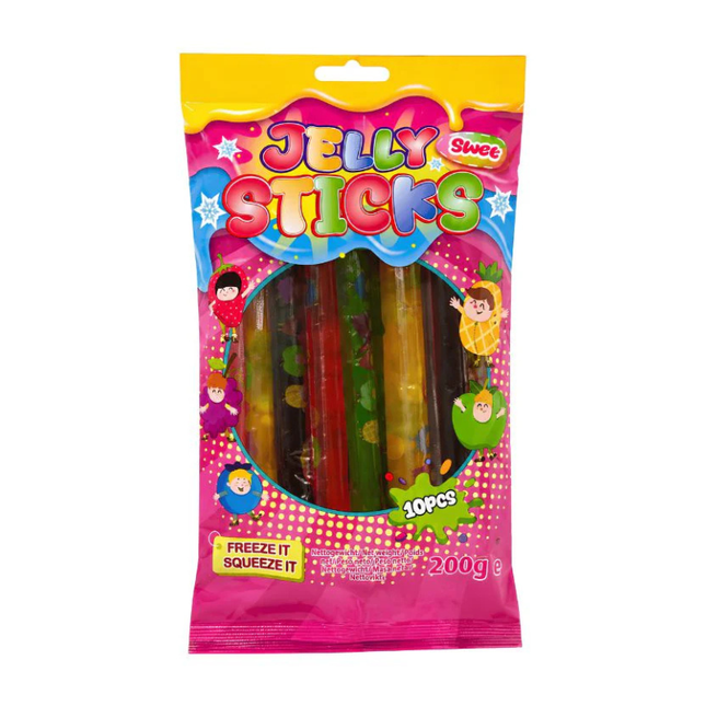 Gelee-Sticks Süß Gemischt 200 g (10 Stück)