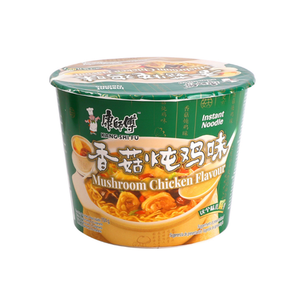Kang Shi Fu Pilzhähnchen-Becher 104 g – Instantnudeln mit Huhn und Pilzen