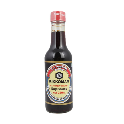 Kikkoman Naturally Brewed Soy Sauce 250ml – Original Soy Sauce