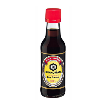 Kikkoman Naturally Brewed Soy Sauce 150ml – Naturally Fermented Japanese Soy Sauce