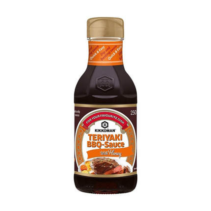 Kikkoman Teriyaki BBQ-Sauce con Miele 250ml – Salsa Giapponese per Griglia e Marinature