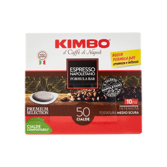 Kimbo Espresso Napoletano Formula Bar – 50 Cialde Compostabili ESE 44 mm 365g