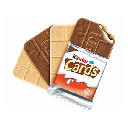 Kinder Cards 25,6 g – Cialde Croccanti con Latte e Cacao