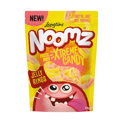 Langtins Noomz Freeze Dried Xtreme Candy Jelly Rings 55g