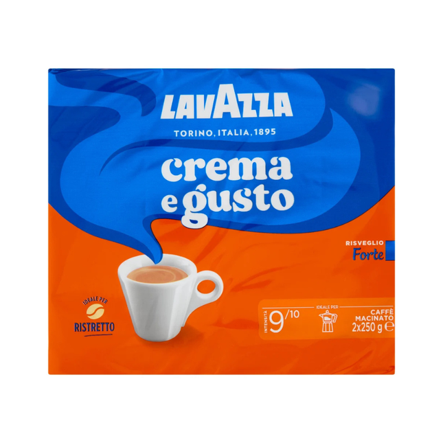 Lavazza Crema e Gusto Strong Awakening Ground Coffee 2 x 250 g (500 g)