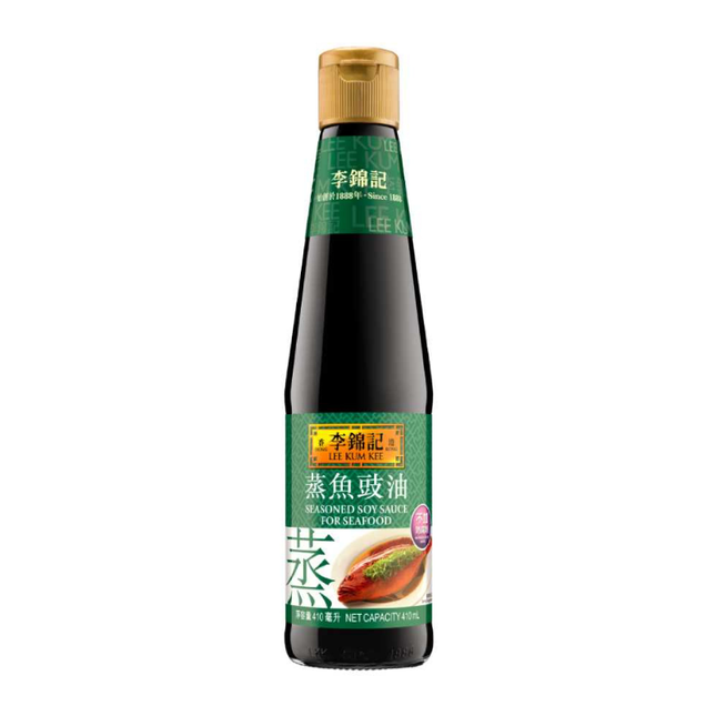 Lee Kum Kee Gewürzte Sojasauce für Meeresfrüchte 410 ml – Seasoned Soy Sauce for Seafood