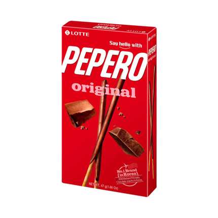 Lotte Pepero Original Biscuit Sticks con Cioccolato 47 g