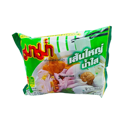 MAMA Instant Wide Rice Noodles Clear Soup – Noodles di Riso Larghi in Brodo Chiaro 50 g