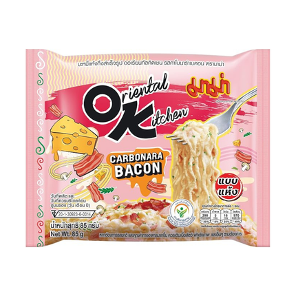 MAMA Oriental Kitchen Carbonara Bacon – Noodles Istantanei Cremosi 85 g
