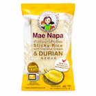Mae Napa Klebreis mit Kokosnusscreme & Durian 80g – Thailändisches Dessert mit Klebreis, Kokosnuss und Durian