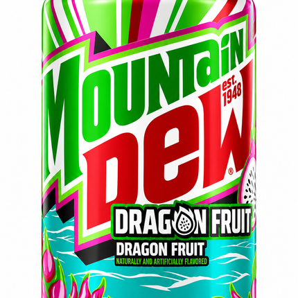 Mountain Dew Dragon Fruit – Erfrischungsgetränk mit Drachenfruchtgeschmack 355 ml