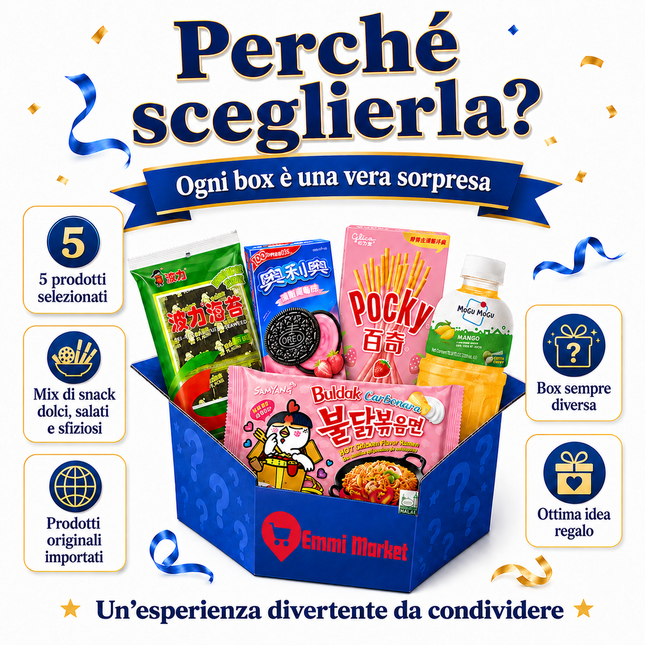 Mystery Box Asiatische Snacks – 5 Überraschungs-Snacks aus Asien