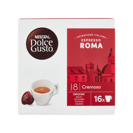 NESCAFÉ Dolce Gusto Espresso Roma 16 Capsule – Intensità 8 104g
