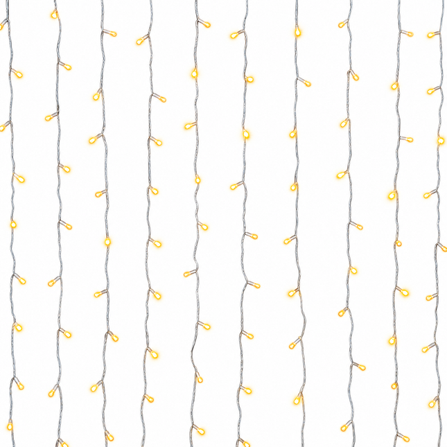 Nataluna Connect – Lichtervorhang mit 160 LEDs, Full-Flash, für den Innen- und Außenbereich, 5 × 0,9 m