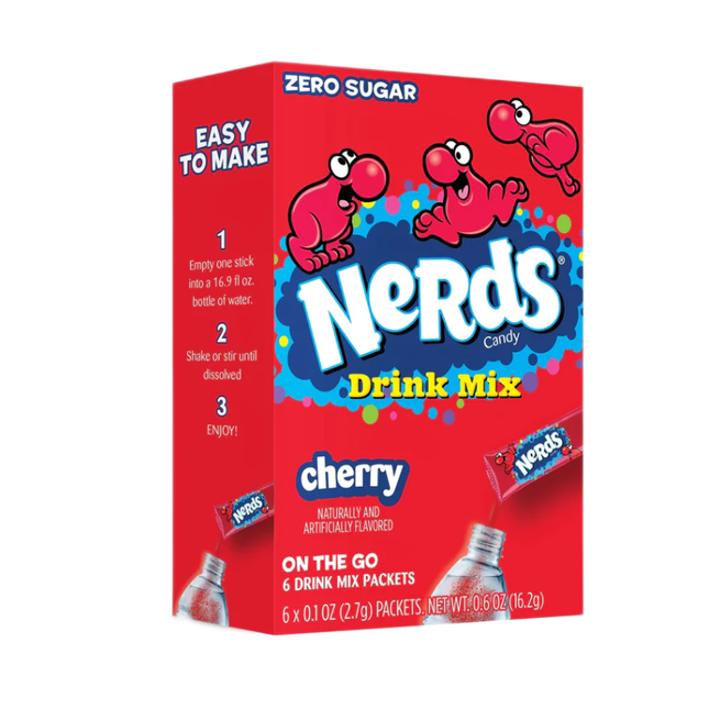 Nerds Drink Mix Cherry Zero Sugar 6 Packets