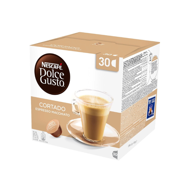 Nescafé Dolce Gusto Cortado Espresso Macchiato 30 Compatible Capsules – 189 g