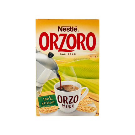 Nestlé Orzoro Moka Barley 500 g – 100% Natural Ground Roasted Barley for Moka Pots