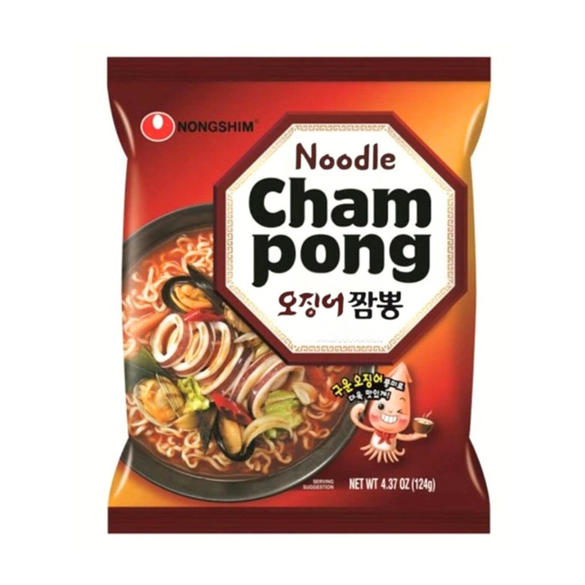 Nongshim Champong Noodle – Ramen Coreano Piccante ai Frutti di Mare 124g
