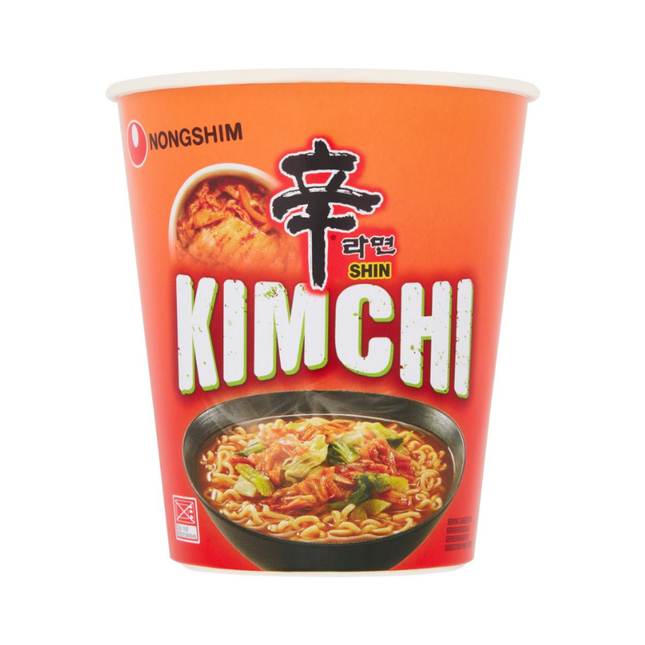 Nongshim Kimchi Shin Cup Noodle Ramen Istantaneo Gusto Kimchi 75g