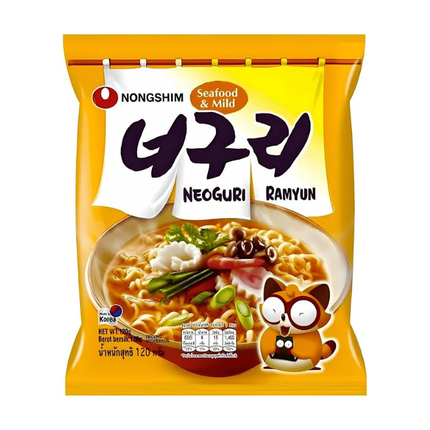 Nongshim Neoguri Ramyun Seafood & Mild – Koreanische Meeresfrüchte-Ramen 120 g