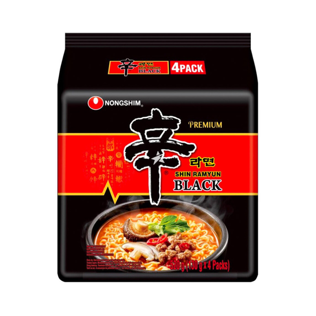 Nongshim Shin Ramyun Black Multipack 520g (4x130g)