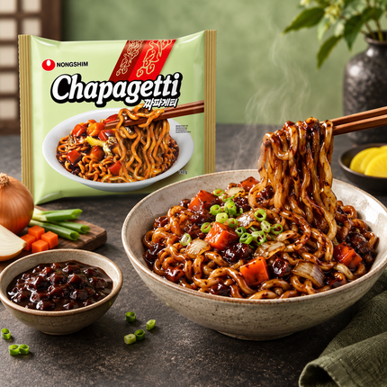 Nongshim Chapagetti Korean Black Bean Noodles 140 g