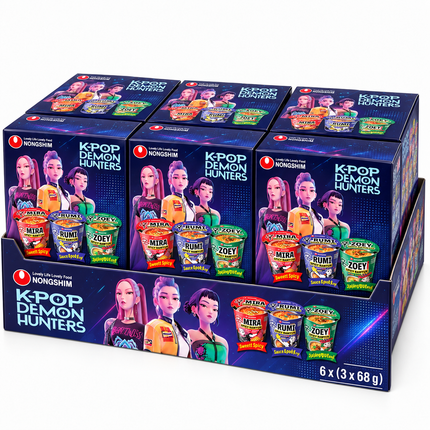 Nongshim KPop Demon Hunters Spicy Ramyun – Set 3 Gusti 3 × 68 g