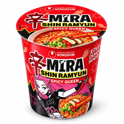 Nongshim – Shin Ramyun KPop Demon Hunters Mira Spicy Queen Cup – 68 g