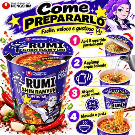 Nongshim – Shin Ramyun KPop Demon Hunters Rumi Superstar Cup – 68 g