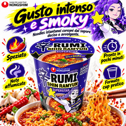 Nongshim – Shin Ramyun KPop Demon Hunters Rumi Superstar Cup – 68 g